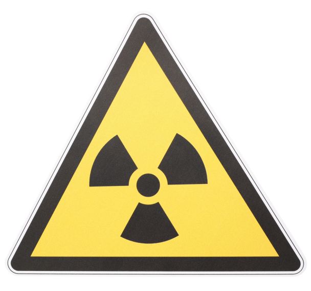 Panneau danger - Matières radioactives - PVC - 200 mm