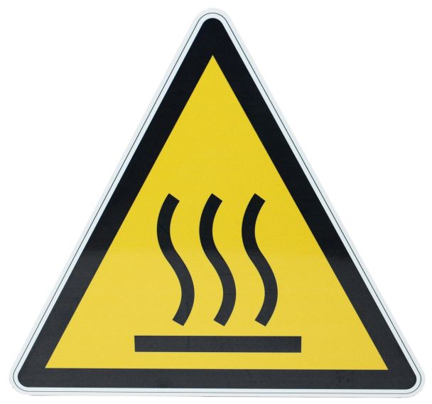 Panneau danger - Surface chaude - PVC - Manutan Expert