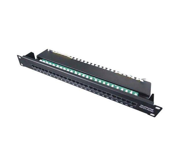 Panneau de brassage téléphonie 25 ports câblage 4/5 et 6/3