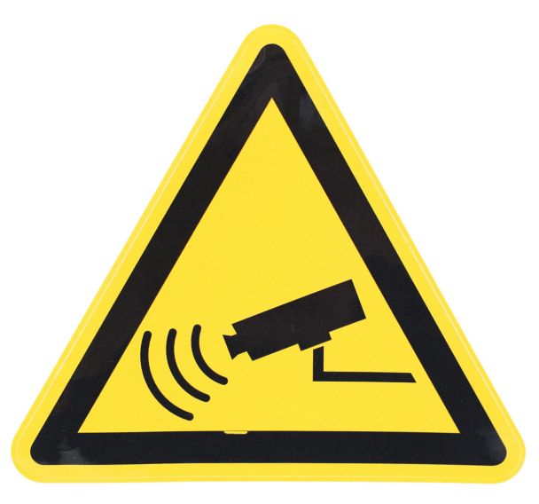 Panneau de danger - ''Surveillance caméra'' - Adhésif