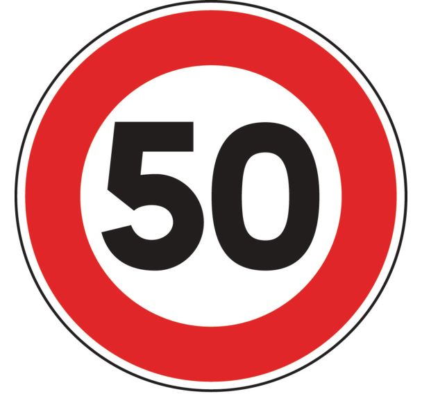 Panneau de signalisation - B14 - Vitesse limitée à préciser