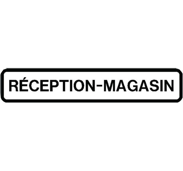 Panneau directionnel grande hauteur double message - Réception-magasin - Longueur 1300 mm