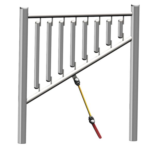Panneau musical inclusif xylophone marteau