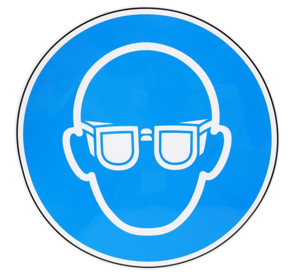 Panneau obligation - Lunettes de protection - Adhésif - Manutan Expert