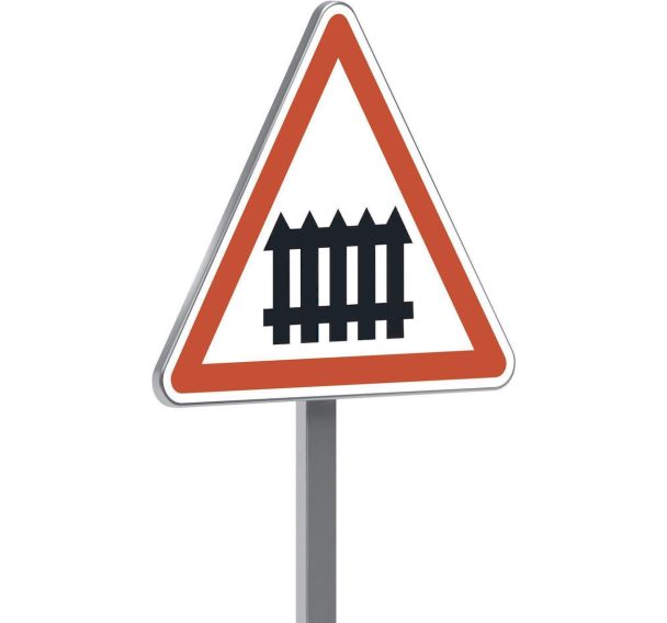 Panneau permanent A7 passage niveau barrières manuelles - Taliaplast
