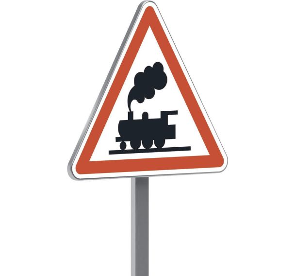 Panneau permanent A8 passage niveau sans barrière ni demi - Taliaplast