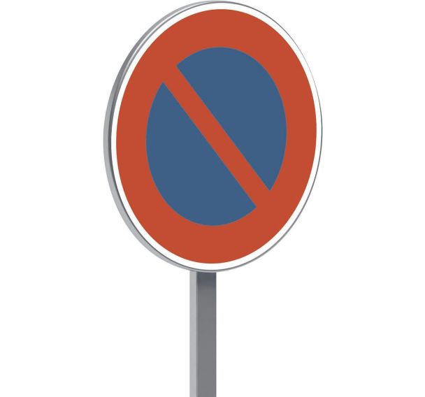 Panneau permanent B6a1 stationnement interdit - Taliaplast