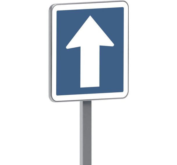 Panneau permanent C12 circulation à sens unique - Taliaplast
