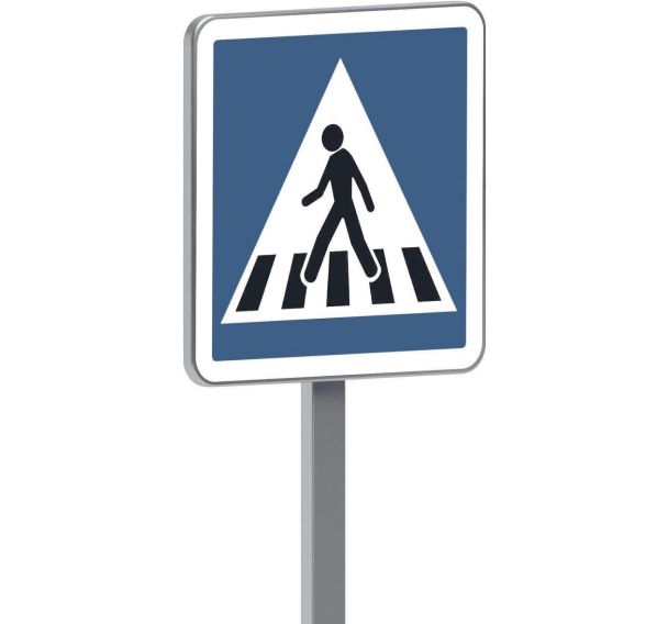 Panneau permanent C20a passage pour piétons - Taliaplast