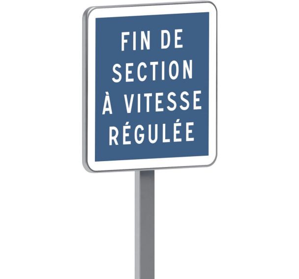 Panneau permanent C51b fin de section à vitesse régulée - Taliaplast