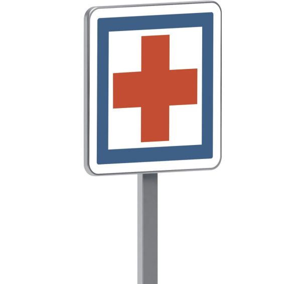 Panneau permanent CE1 poste de secours - Taliaplast