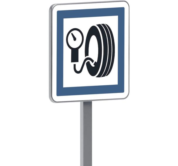 Panneau permanent CE26 station de gonflage usage gratuit - Taliaplast