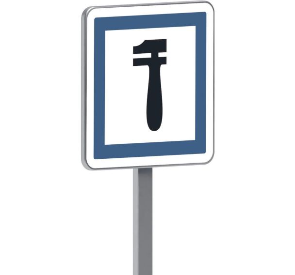 Panneau permanent CE28 poste de dépannage - Taliaplast
