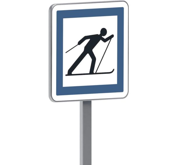 Panneau permanent CE6b point depart d un circuit ski fond - Taliaplast