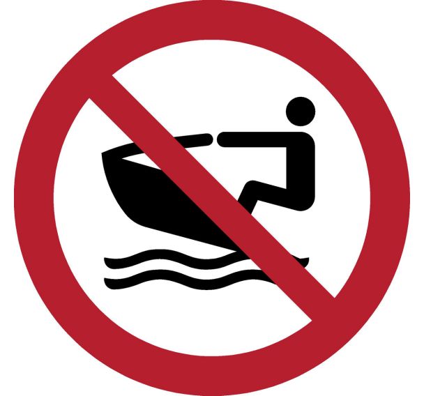 Panneau Interdit aux bateaux particuliers - Djois Made By Tarifold