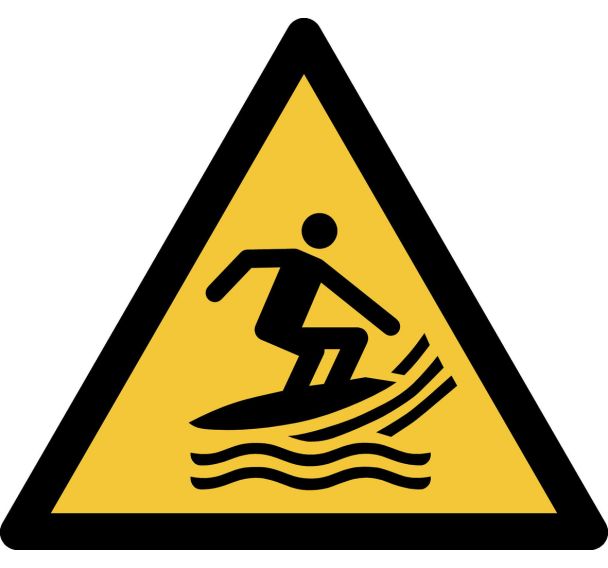 Panneau pictogramme Zone De Surf - Djois Made By Tarifold