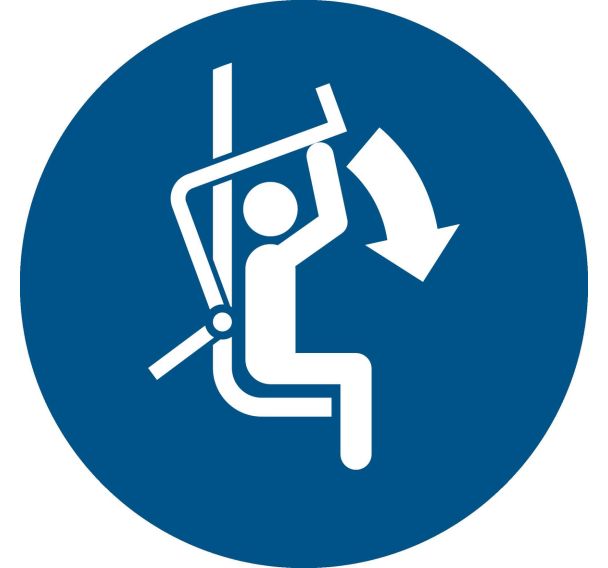 Panneau pictogramme fermer le tele-siege - Djois Made By Tarifold
