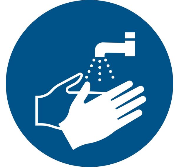 Panneau picto lavage des mains obligatoire - Djois Made By Tarifold
