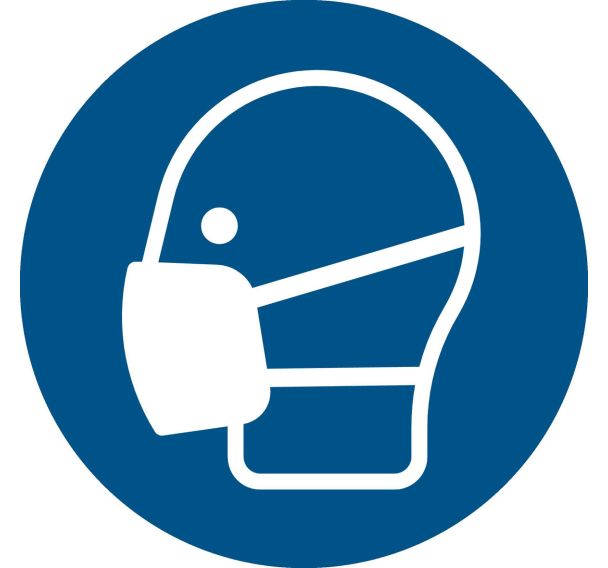 Panneau pictogramme masque facial obligatoire - Djois Made By Tarifold