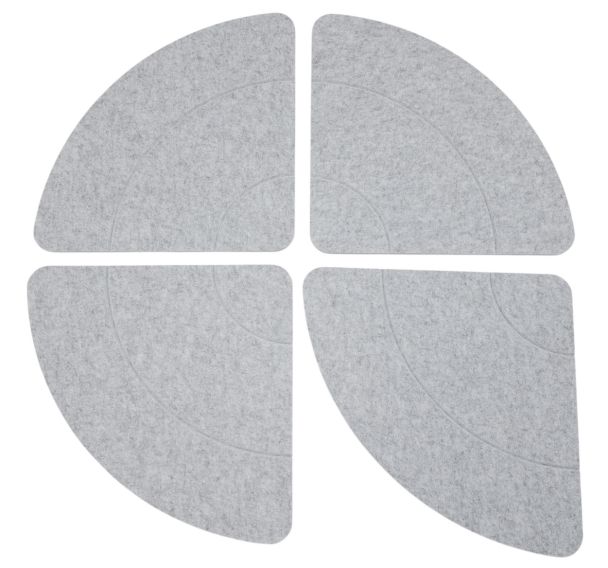 Panneaux acoustiques cercle PET performants - Manutan Expert
