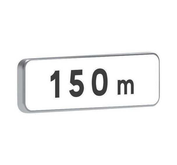 Panonceau M1 indication de distance à spécifier