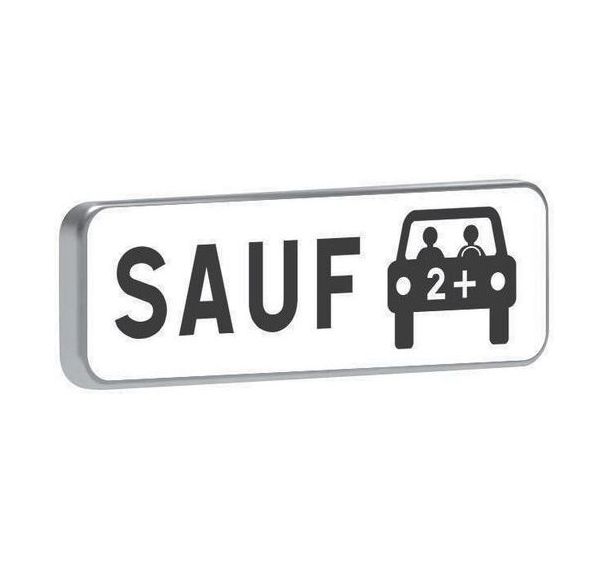 Panonceau M6k2 Sauf covoiturage - Taliaplast