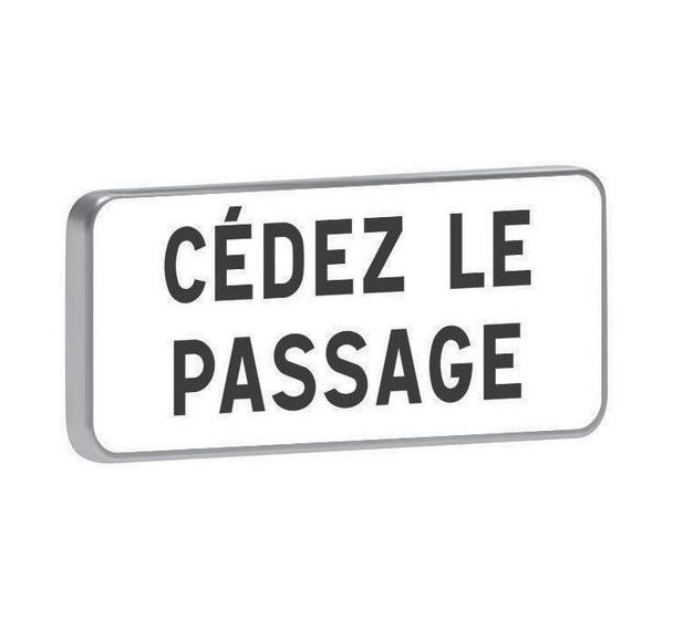 Panonceau M9c cédez le passage - Taliaplast