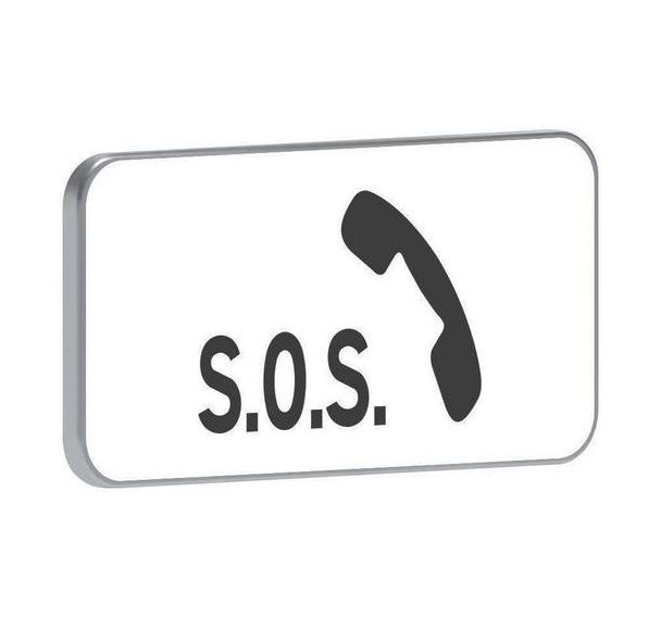 Panonceau M9e doté d'un poste d'appel d'urgence - Taliaplast