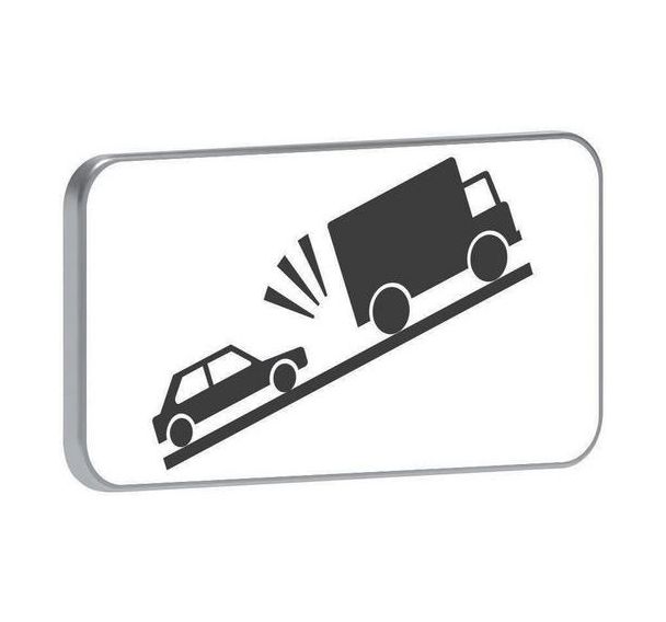 Panonceau M9j2 Risque de collision en montée - Taliaplast