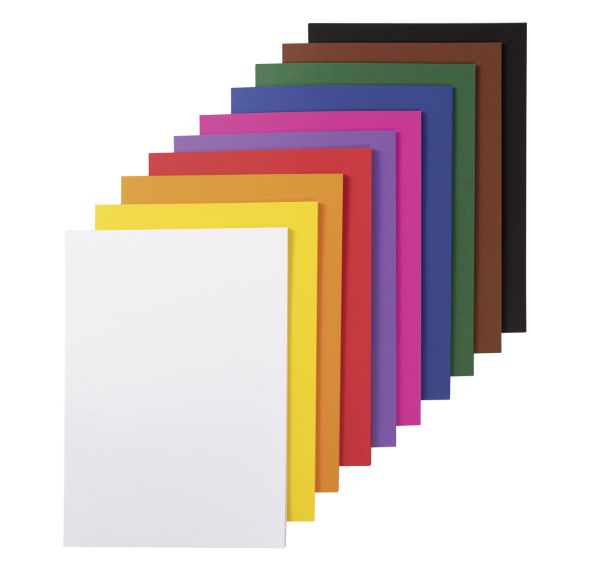 Paquet 100 feuilles dessin 21x29.7 cm 180g couleurs assorties Folia