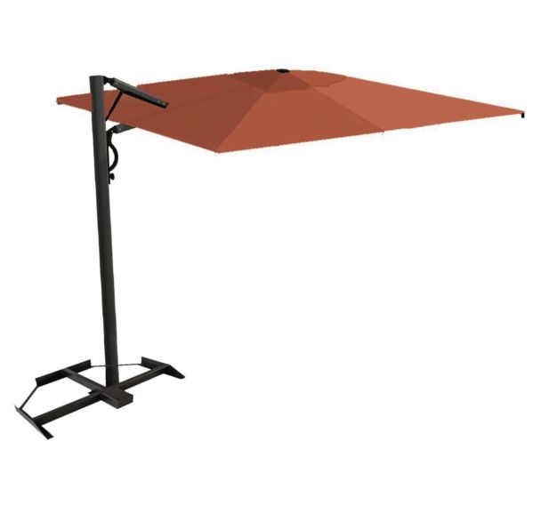 Parasol Astro Carbon 3,5 x 3,5 m sans volant - Scolaro