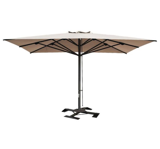 Parasol Capri Dark 5 x 6 m sans volant - Scolaro