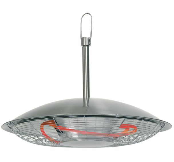 Parasol chauffant electrique a suspendre