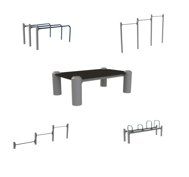 Parcours street workout - Metaluplast