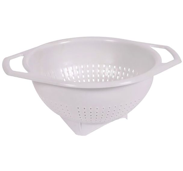 Passoire plastique 2.5L à pied blanc cérusé