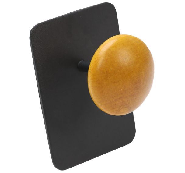 Patère magnétique métal/bois Noir