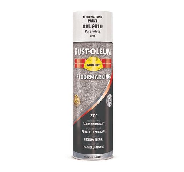 Peinture aérosol Hard Hat® de marquage au sol 500ml - Rust Oleum