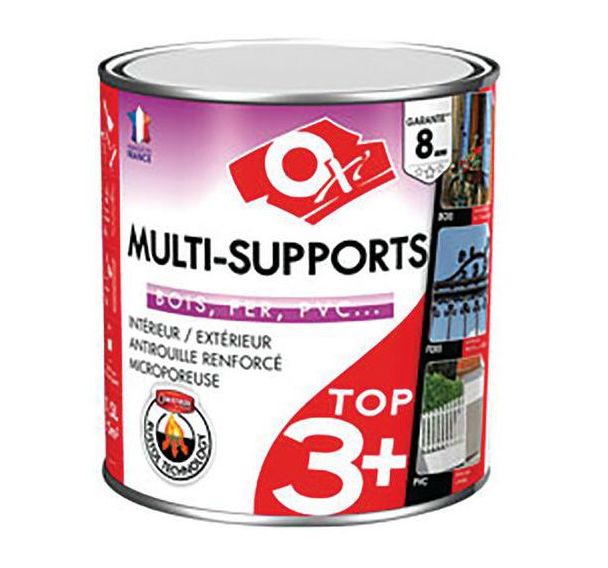Peinture top 3 satiné finition vert jardin de 500 ml