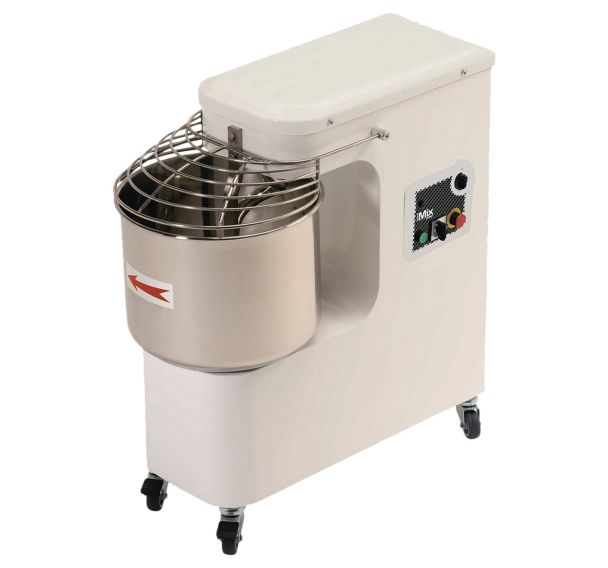 Pétrin à spirale, tête fixe, capacité 25kg, 2 vitesses- IM25/2