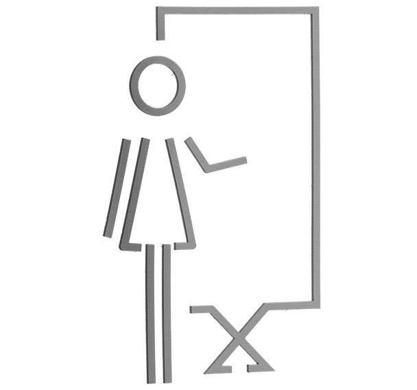 Pictogramme acrylique en relief salle réunion