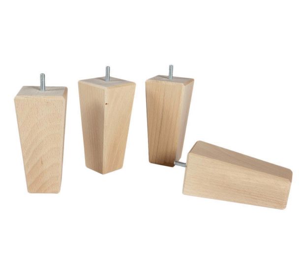 Pied fuseau bois naturel - Thiriez
