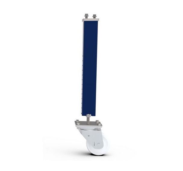 Pied réglable avec roulette