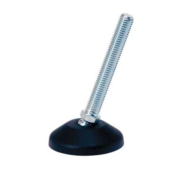 Pied réglable polyamide - Ø 50 mm - 1000 kg - Acier zingué