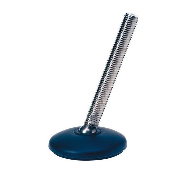 Pied réglable polypropylène - Étanche - Ø 102 mm - 1950 Kg - Acier zingué
