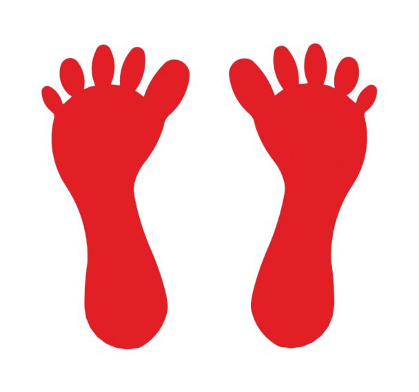 Pieds en résine thermocollée