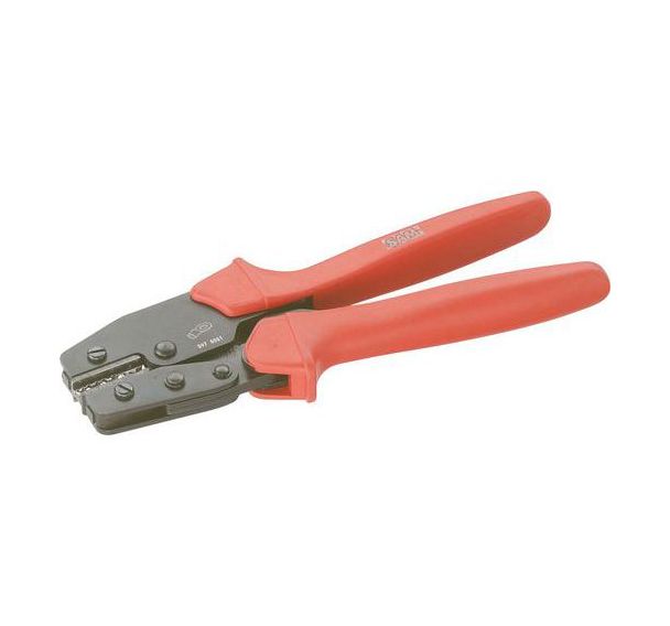 Pince à sertir à crémaillère pour cosses non isolées