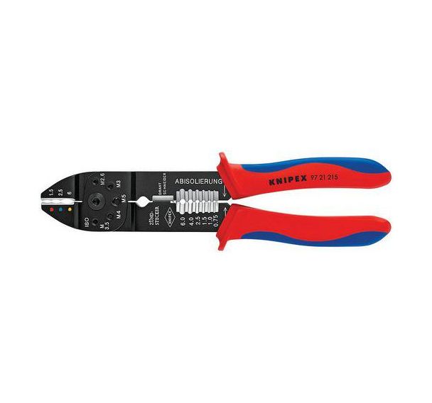 Pince à sertir brunie avec gaines bi-matière 230 mm _ 97 21 215 SB