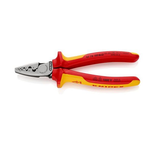 Pince à sertir pour embouts de câble 180 mm _ 97 78 180