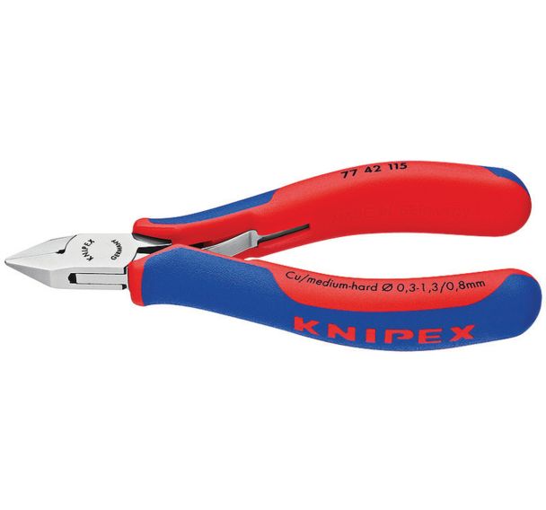 Pince coupante de côté pour l'électronique avec gaines 130mm_7742130