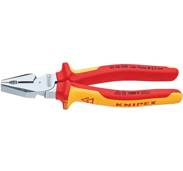 Pince universelle à forte démultiplication chromée 200mm Réf:02 06 200